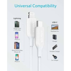 Anker PowerLine III USB-C to Lightning (30 cm) -White