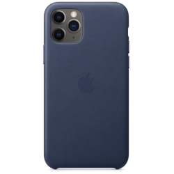 Apple Leather Case - iPhone 11 Pro (Dark Blue)