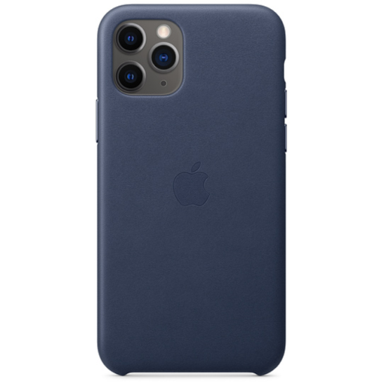 Apple Leather Case - iPhone 11 Pro (Dark Blue)