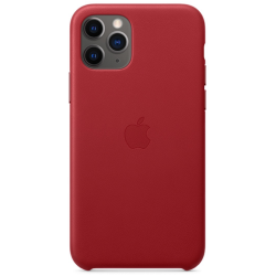 Apple Leather Case - iPhone 11 Pro Max (Red)