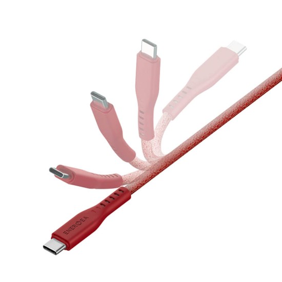 Energea Flow USB-C To Lightning Cable 1.5M - Red
