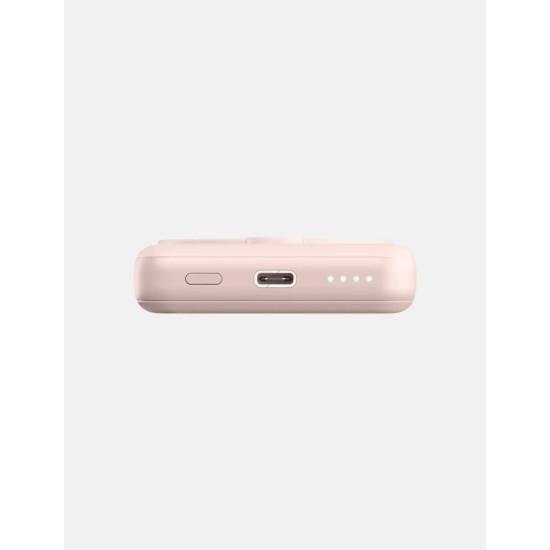 Energea Magpac Mini Ultra Slim Magsafe Compatible Power Bank With Stand 10000mAh - Pink