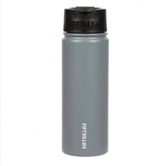 Fifty Fifty Vacuum Insulated Bottle Flip Lid 591ML (Slate Grey)