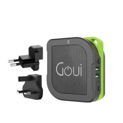 Goui Buyuni Power Bank 5200mAh + BT Speaker + Wall Charger 2 USB- Black/green