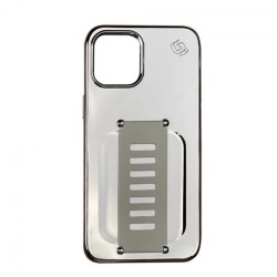 Grip2u Slim for iPhone 12 Pro Max (silver Metallic)