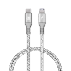 Momax Cable - Lightning to USB-C - 1.2m (Silver)