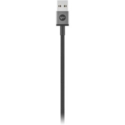 Mophie Charge And Sync 3 In 1 USB-A To Micro + USB-C + Lightning Cable 1M - Black