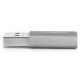 Rocstor USB 3.1 Gen 1 Type-C Female to USB Type-A 3.0 Male Adapter (Aluminum Gray)