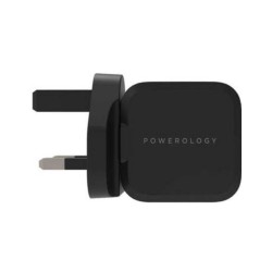 Powerology Ultra-Compact 20W Power Delivery GaN Charger ( Black )