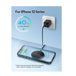 Magnetic Wireless Charger for iPhone 12, Wireless Charging Pad with 5ft Cable with USB-C Connector