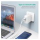 Ravpower 45W AC Wall Charger PD 45W + QC 3.0 18W - White