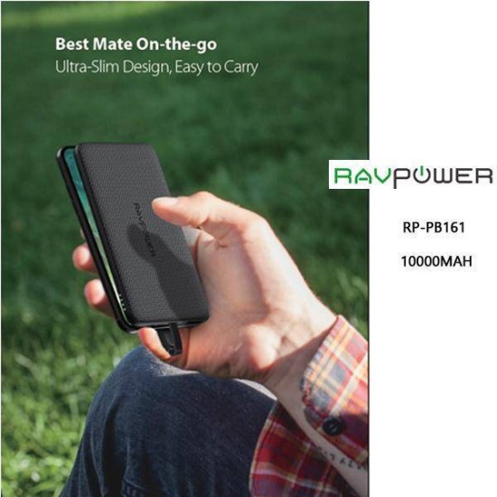 Ravpower Powerbank Built-in ​Type-C cable 10,000mAh