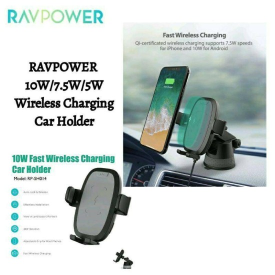 Ravpower Wireless Charging Car Holder 10W / 7.5W / 5W