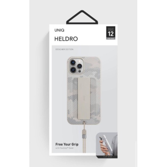 Uniq Hybrid Heldro Case For iPhone 12 / 12 Pro - Ivory Camo