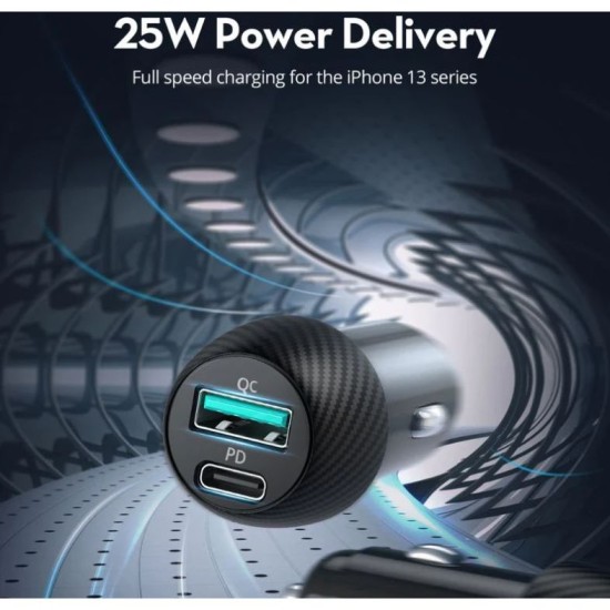 RAVPOWER PD Pioneer 49W 2 Port Car Charger